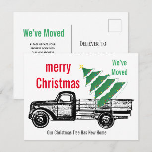 トラッククリスマスツリー引っ越しました発表 ポストカード