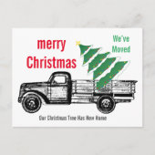 トラッククリスマスツリー引っ越しました発表 ポストカード (正面)