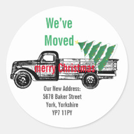 トラッククリスマスツリー引っ越しました発表 ラウンドシール