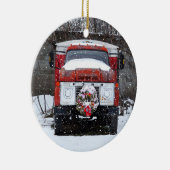 トラッククリスマスリースオーナメント セラミックオーナメント (右)