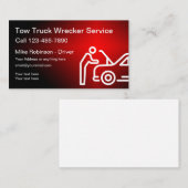 トラッククール運転手の名刺2枚 名刺 (正面/裏面)