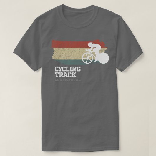 トラックサイクリングルクセンブルグロードバイクレーシングスピードシー Tシャツ (デザイン正面)