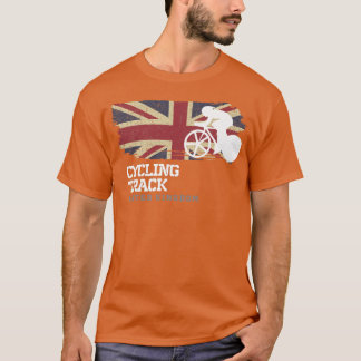 トラックサイクリング統一されたキングダムロードバイクレース Tシャツ