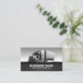 トラックサービス モダン メタル プロフェッショナル ドライバー 名刺 (スタンド正面)