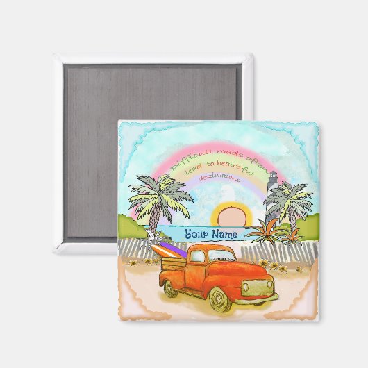 トラックサーファーライトハウス マグネット (正面/裏面)