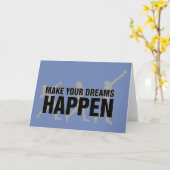 トラックシーズンショット投げ捨てグッドラックカード カード (黄色い花)