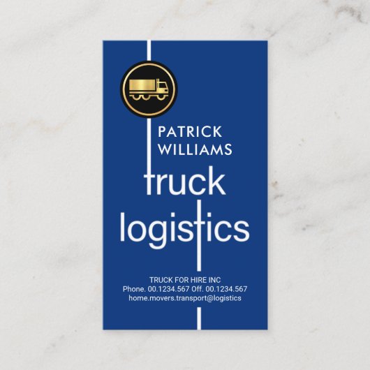 トラックスタイリッシュロジスティクス十字路輸送 名刺 (正面)