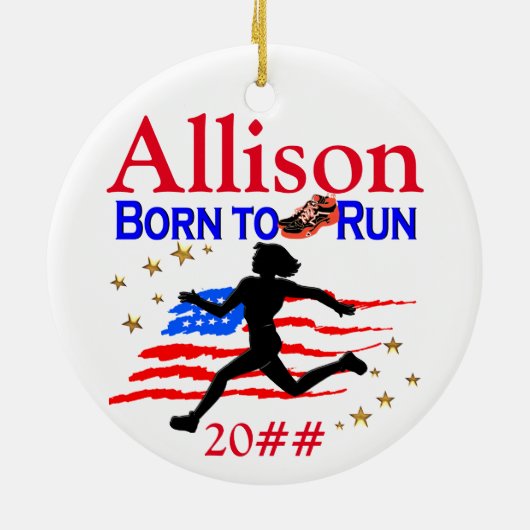 トラックスターパーソナライズされたクリスマス飾り セラミックオーナメント (裏面)