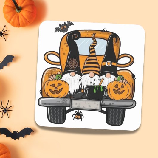 トラックステッカーのハロウィーン格言 スクエアシール