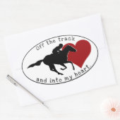 トラックステッカーの楕円形 楕円形シール (封筒)