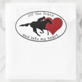 トラックステッカーの楕円形 楕円形シール (バッグ)