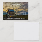 トラックストップスキーカードテンプレート 名刺 (正面/裏面)