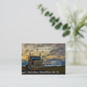 トラックストップスキーカードテンプレート 名刺 (スタンド正面)