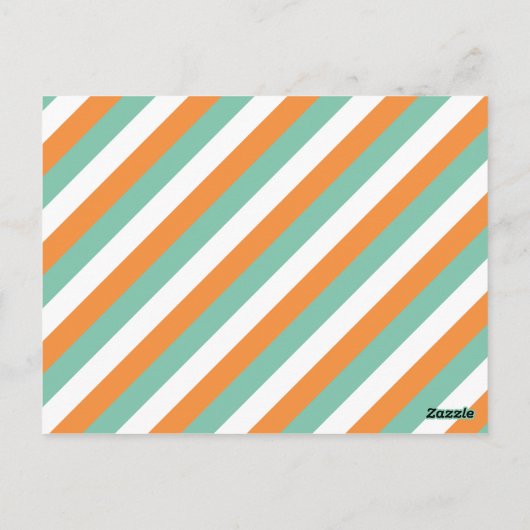 トラックストライプののバパーソナライズされたレンタインのカード ポストカード (裏面)