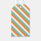 トラックストライプのギフトパーソナライズされたラベルのダンプ ギフトタグ (裏面)