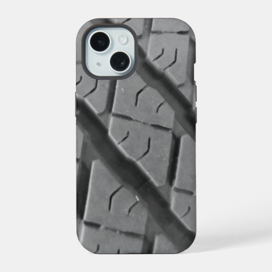 トラックタイヤトレッド iPhone 15ケース (裏面)