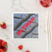 トラックタイヤリタイアリティーカクテル紙ナプキンス！ スタンダードカクテルナプキン (インサイチュ)