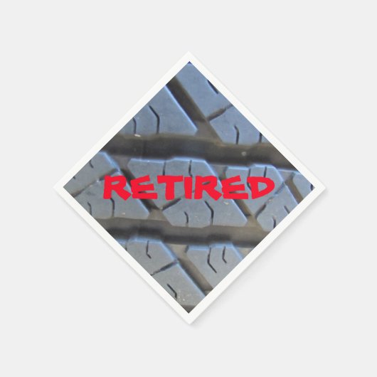 トラックタイヤリタイアリティーカクテル紙ナプキンス! スタンダードカクテルナプキン (角)