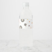 トラックチェッカーレースモダンウォーター色ホワイト ペットボトルラベル (正面)