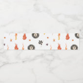 トラックチェッカーレースモダンウォーター色ホワイト ペットボトルラベル (シングルラベル)