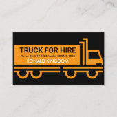 トラックトレーラー看板ロジスティックトラック運転手 名刺 (正面)