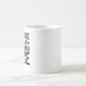 トラックドライバーの声を使わせない コーヒーマグカップ (中央)
