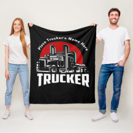 トラックドライバーへのプレゼント毛布 フリースブランケット