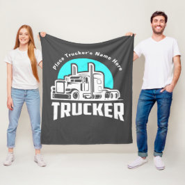 トラックドライバーへのプレゼント毛布 フリースブランケット