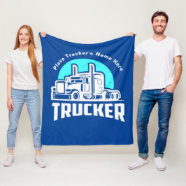 トラックドライバーへのプレゼント毛布 フリースブランケット