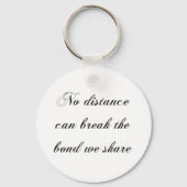 トラックドライバーパパロードジャーニーファミリーラブデザイン キーホルダー (裏面)