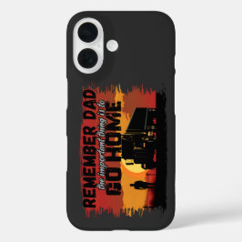 トラックドライバーパパロードジャーニーファミリーラブデザイン iPhone 16ケース