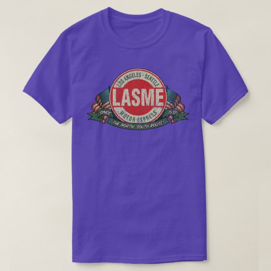 トラックドライバーロサンゼルスシアトルモ表現ーターLAS Tシャツ (デザイン正面)