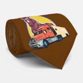 トラックドライバー用の馬頭とセミトラック ネクタイ (ロール)