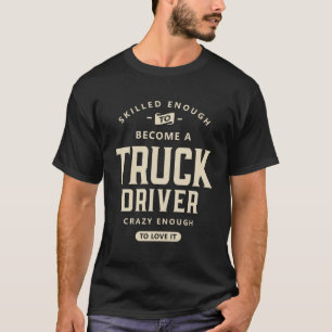 トラックドライバー職業プルオーバーフード付きスウェットシャツ Tシャツ