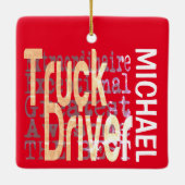 トラックドライバー超並外カスタム セラミックオーナメント (裏面)