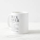 トラックドライバー コーヒーマグカップ (正面左)