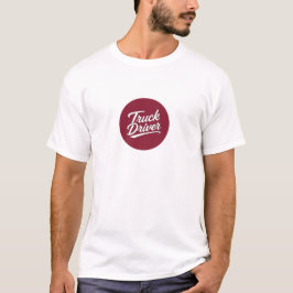 トラックドライバー スクリプト タイポグラフィー Tシャツ ギフト