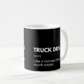 トラックドライバー 笑える仕事の格言 コーヒーマグカップ (正面右)