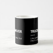 トラックドライバー 笑える仕事の格言 コーヒーマグカップ (中央)