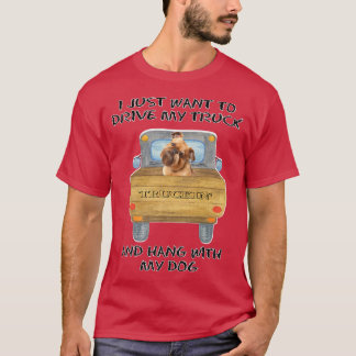 トラックドライビングドッグブリュッセルグリフォン Tシャツ