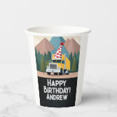 トラックハッピーバースデー18ホイーラーパーティー 紙コップ (正面)