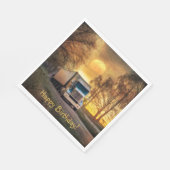 トラックハッピーバースデー スタンダードランチョンナプキン (角)