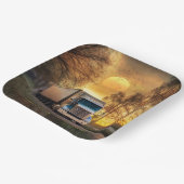 トラックハッピーバースデー ペーパープレート (傾斜あり)