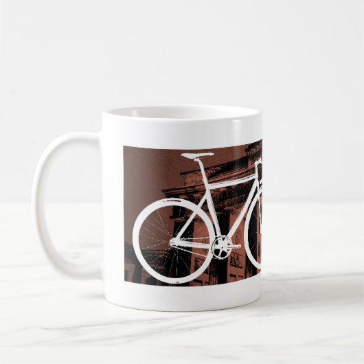 トラックバイクのベルリンの青銅 コーヒーマグカップ (左)