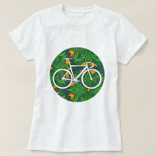 トラックバイクの激しい緑の点 Tシャツ