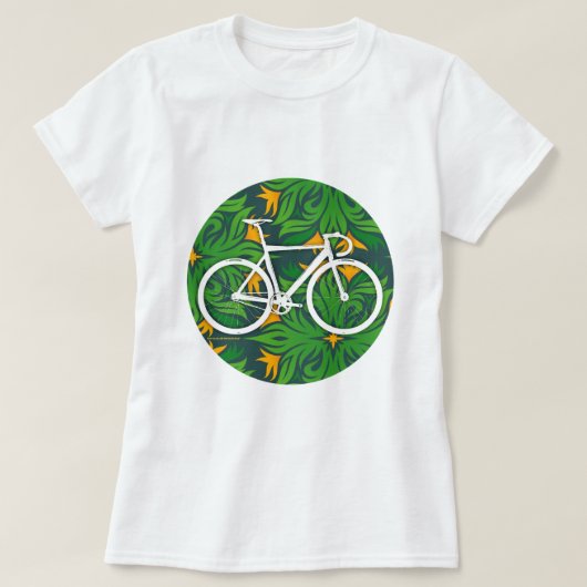 トラックバイクの激しい緑の点 Tシャツ (デザイン正面)
