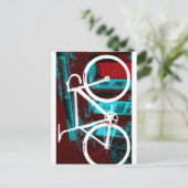 トラックバイクベルリン – 赤い青 ポストカード (スタンド正面)