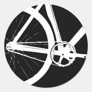 トラックバイクホワイト ラウンドシール