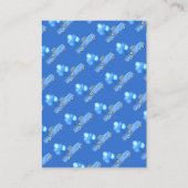 トラックバルーンベビーシャワーおむつラッフルチケット コーリングカード (裏面)