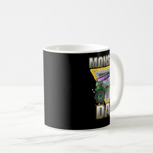 トラックパパファーザーズデイモンスタートラックは私のジャム コーヒーマグカップ (正面右)
